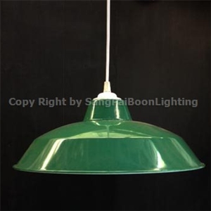 SPB - โคมไฟฝาชีสีเขียว 14  (002224)