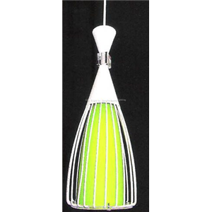 SPB-โคมไฟห้อยสีตะแกรงแก้วสีเขียว (000940)