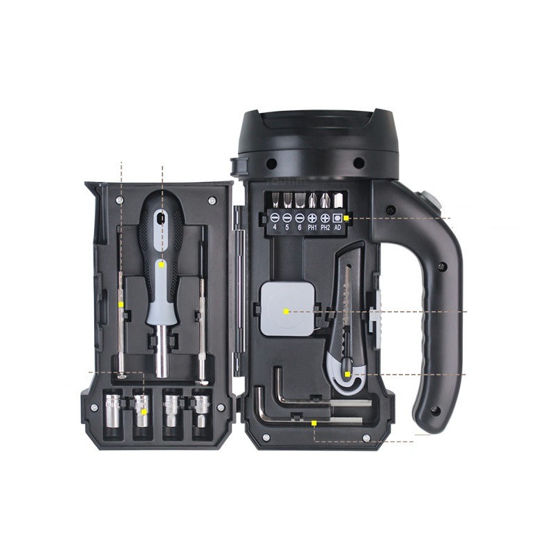 รับผลิตชุดเครื่องมือไฟฉาย ตะเกียง ไขควง แบบพกพา Tool kit เครื่องมือช่าง ของแจก รับสกรีนโลโก้ เครื่องมือช่าง ชุดไขควง ของแจกของแถม ของพรีเมี่ยม รับยิงเลเซอร์