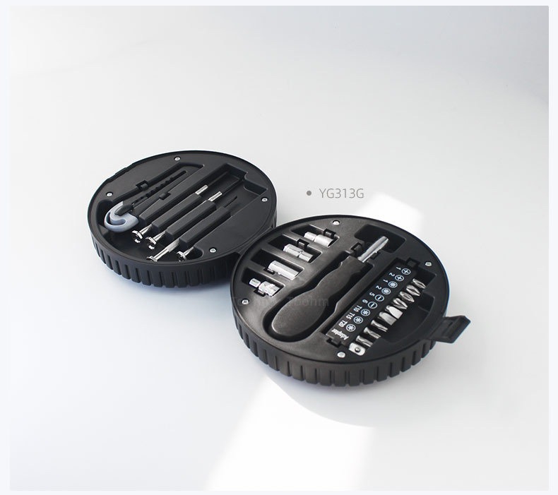 รับผลิตชุดเครื่องมือซ่อม แบบพกพา Tool kit ทรงล้อรถ ทรงลูกบอล  รับสกรีนโลโก้ เครื่องมือช่าง ชุดไขควง ของแจกของแถม ของพรีเมี่ยม รับยิงเลเซอร์