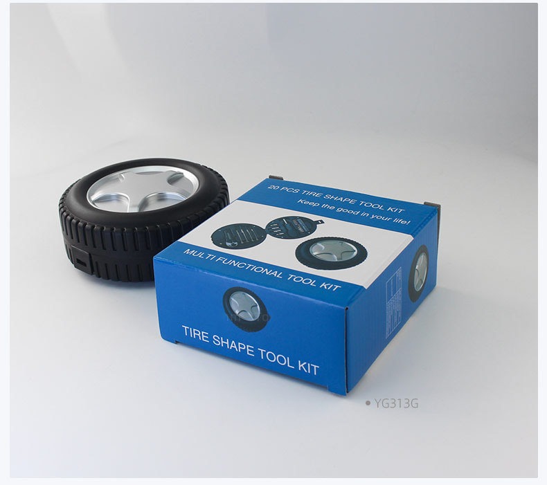 รับผลิตชุดเครื่องมือซ่อม แบบพกพา Tool kit ทรงล้อรถ ทรงลูกบอล  รับสกรีนโลโก้ เครื่องมือช่าง ชุดไขควง ของแจกของแถม ของพรีเมี่ยม รับยิงเลเซอร์