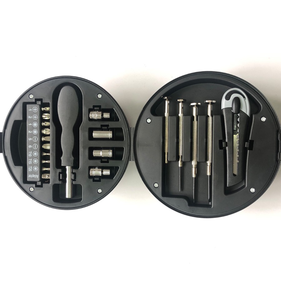 รับผลิตชุดเครื่องมือซ่อม แบบพกพา Tool kit ทรงล้อรถ ทรงลูกบอล  รับสกรีนโลโก้ เครื่องมือช่าง ชุดไขควง ของแจกของแถม ของพรีเมี่ยม รับยิงเลเซอร์