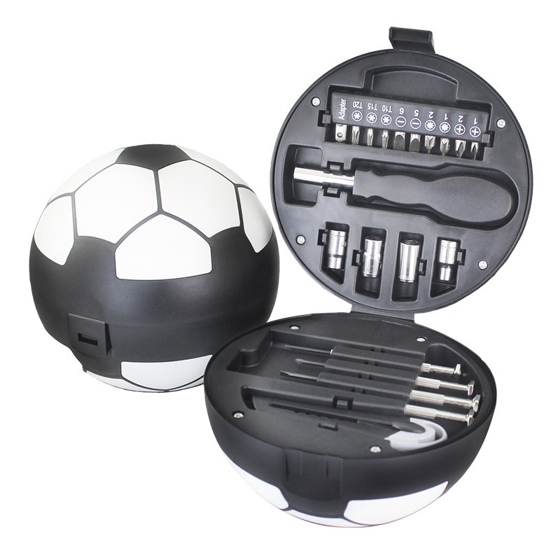 รับผลิตชุดเครื่องมือซ่อม แบบพกพา Tool kit ทรงล้อรถ ทรงลูกบอล  รับสกรีนโลโก้ เครื่องมือช่าง ชุดไขควง ของแจกของแถม ของพรีเมี่ยม รับยิงเลเซอร์