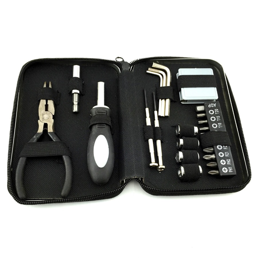 รับผลิตชุดเครื่องมือซ่อม แบบพกพา Tool kit 27 in 1 รับสกรีนโลโก้ เครื่องมือช่าง ชุดไขควง ของแจกของแถม ของพรีเมี่ยม รับยิงเลเซอร์