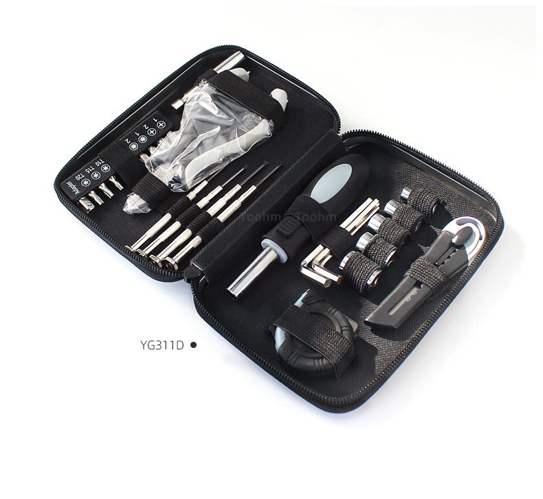 รับผลิตชุดเครื่องมือซ่อม แบบพกพา Tool kit 27 in 1 รับสกรีนโลโก้ เครื่องมือช่าง ชุดไขควง ของแจกของแถม ของพรีเมี่ยม รับยิงเลเซอร์