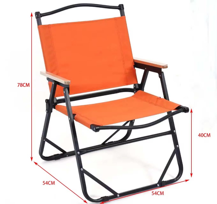 เก้าอี้ตั้งแคมป์ เก้าอี้พับกลางแจ้ง เก้าอี้สนาม เก้าอี้ตลาดกลางคืน พร้อมถุงเก็บเพื่อป้องกันการชน