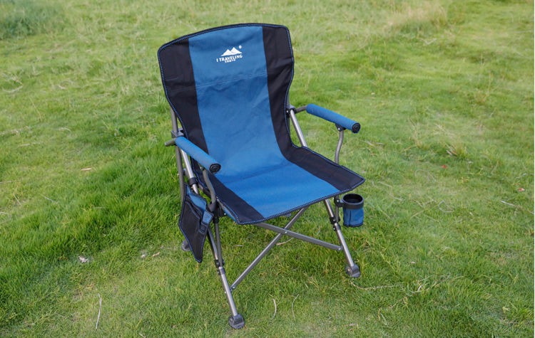 เก้าอี้ตั้งแคมป์ ขนาดใหญ่ นั่งสบาย เก้าอี้พับกลางแจ้ง เก้าอี้สนาม เก้าอี้ตลาดกลางคืน พร้อมถุงเก็บเพื่อป้องกันการชน
