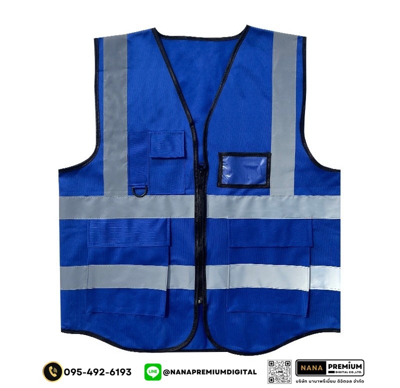 บริการรับผลิตเสื้อเซฟตี้และเสื้อสะท้อนแสง สกรีนโลโก้ชัดเจน