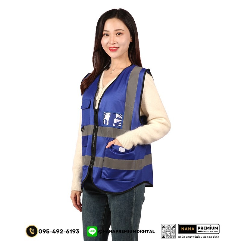 บริการรับผลิตเสื้อเซฟตี้และเสื้อสะท้อนแสง สกรีนโลโก้ชัดเจน