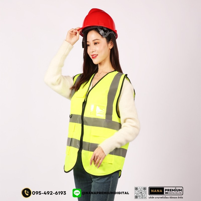 บริการรับผลิตเสื้อเซฟตี้และเสื้อสะท้อนแสง สกรีนโลโก้ชัดเจน
