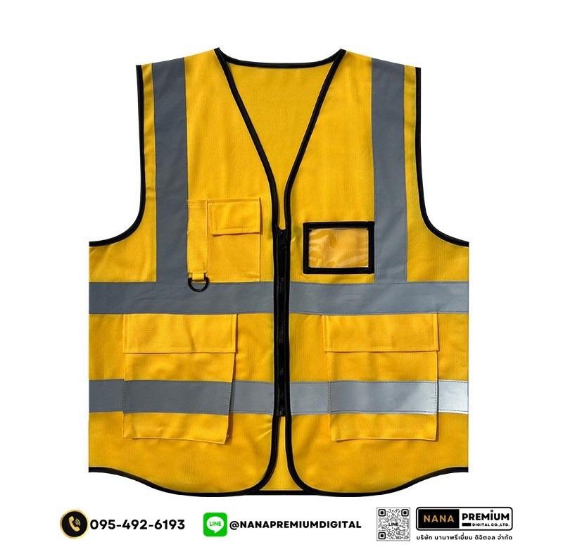 บริการรับผลิตเสื้อเซฟตี้และเสื้อสะท้อนแสง สกรีนโลโก้ชัดเจน