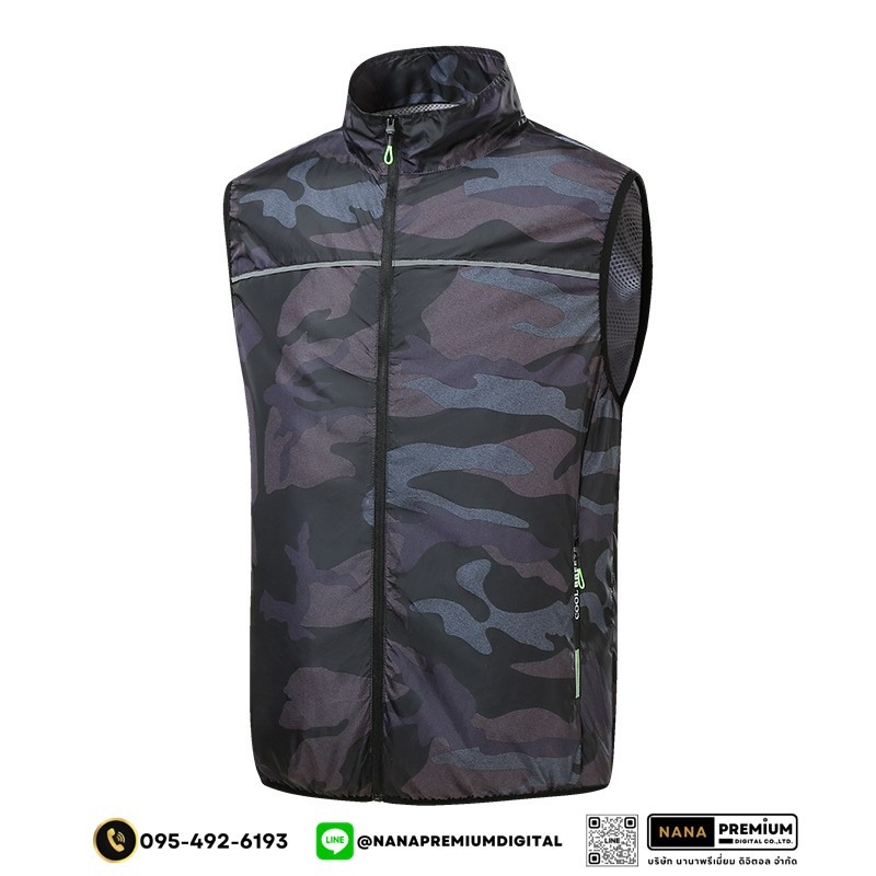 เสื้อกั๊กนิรภัยติดพัดลม เสื้อสะท้อนแสงมีพัดลม เสื้อนิรภัยติดพัดลม ระบายอากาศ คล้ายร้อน รับผลิตเสื้อสะท้อนแสงและเสื้อเซฟตี้พร้อมบริการสกรีนครบวงจร