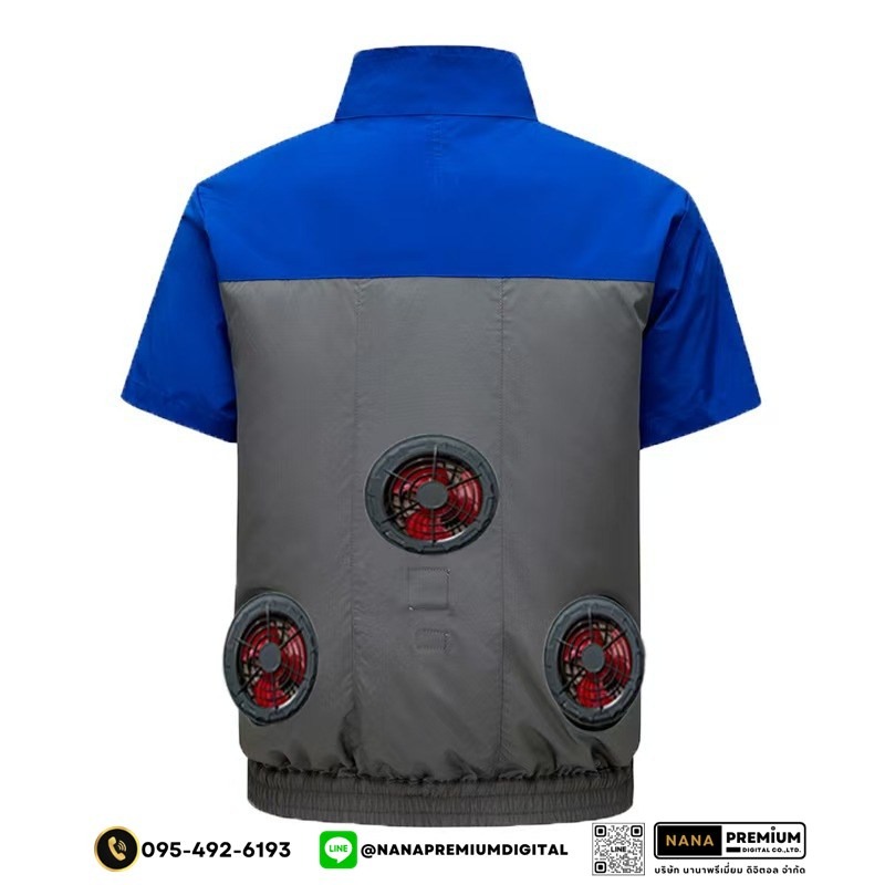 เสื้อกั๊กนิรภัยติดพัดลม เสื้อสะท้อนแสงมีพัดลม เสื้อนิรภัยติดพัดลม ระบายอากาศ คล้ายร้อน รับผลิตเสื้อสะท้อนแสงและเสื้อเซฟตี้พร้อมบริการสกรีนครบวงจร
