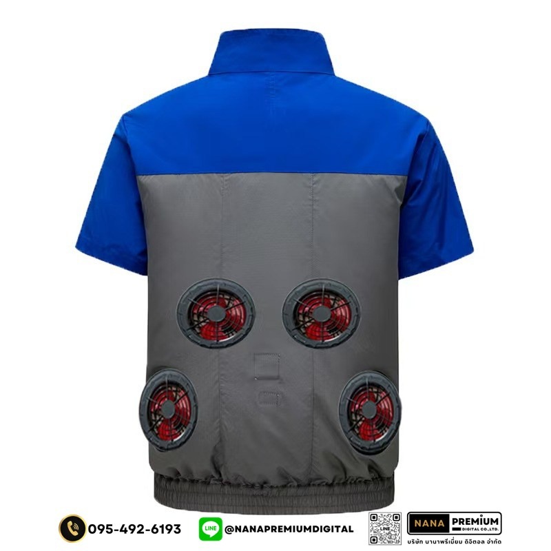 เสื้อกั๊กนิรภัยติดพัดลม เสื้อสะท้อนแสงมีพัดลม เสื้อนิรภัยติดพัดลม ระบายอากาศ คล้ายร้อน รับผลิตเสื้อสะท้อนแสงและเสื้อเซฟตี้พร้อมบริการสกรีนครบวงจร