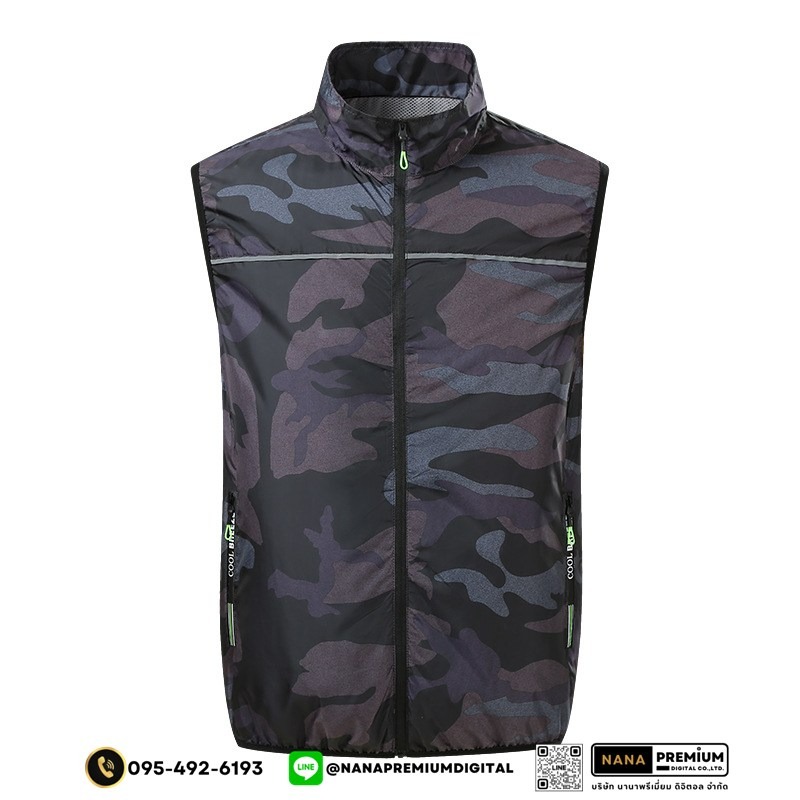 เสื้อกั๊กนิรภัยติดพัดลม เสื้อสะท้อนแสงมีพัดลม เสื้อนิรภัยติดพัดลม ระบายอากาศ คล้ายร้อน รับผลิตเสื้อสะท้อนแสงและเสื้อเซฟตี้พร้อมบริการสกรีนครบวงจร