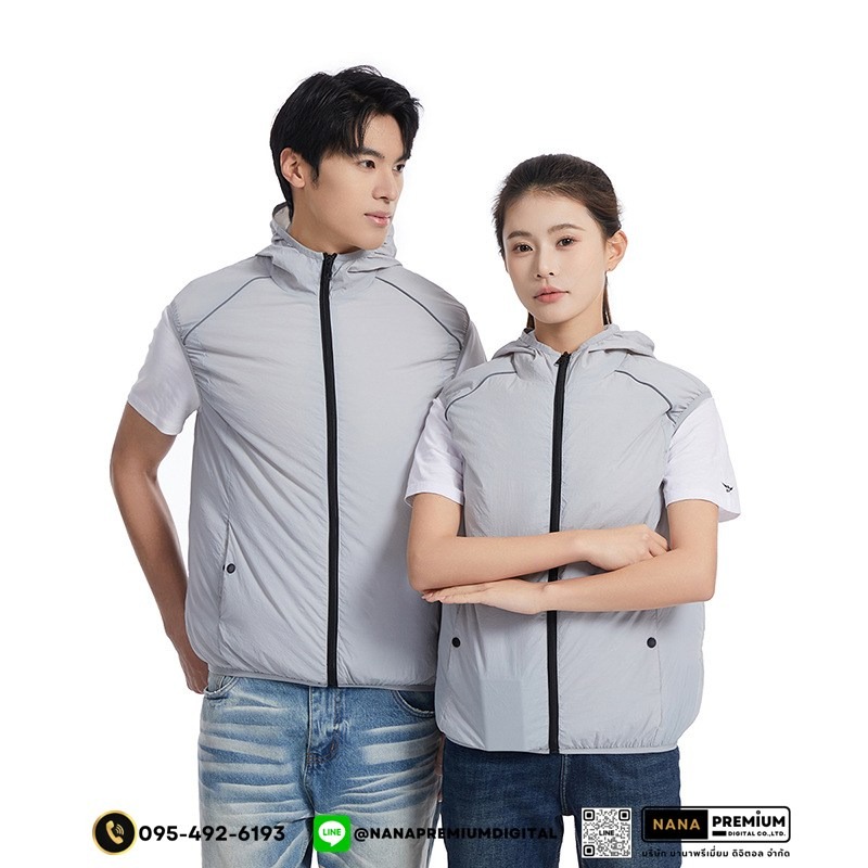 เสื้อกั๊กนิรภัยติดพัดลม เสื้อสะท้อนแสงมีพัดลม เสื้อนิรภัยติดพัดลม ระบายอากาศ คล้ายร้อน รับผลิตเสื้อสะท้อนแสงและเสื้อเซฟตี้พร้อมบริการสกรีนครบวงจร