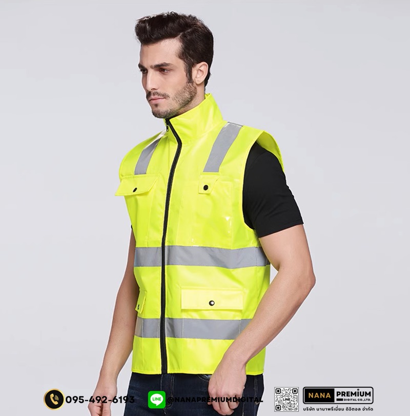 รับสกรีนเสื้อสะท้อนแสงและเสื้อเซฟตี้ในราคาพิเศษ