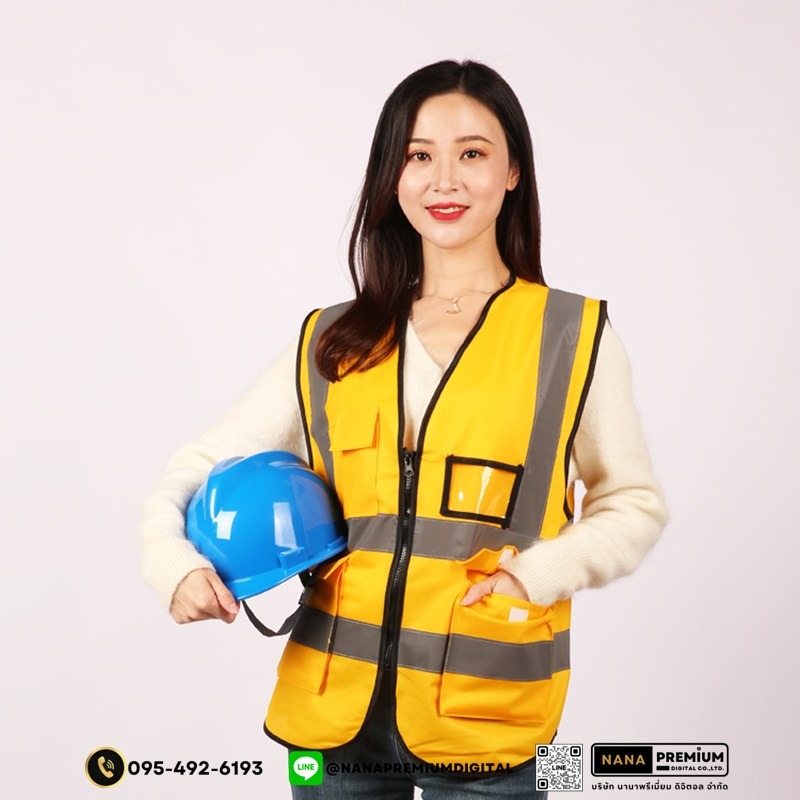 รับสกรีนโลโก้เสื้อสะท้อนแสงตาข่าย เสื้อนิรภัยตาข่าย รับสกรีนเสื้อสะท้อนแสงและเสื้อเซฟตี้ทุกรูปแบบตามสั่ง