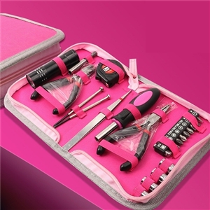 รับผลิตชุดเครื่องมือช่างสีชมพู แบบพกพา Tool kit เครื่องมือช่าง ของแจก รับสกรีนโลโก้ เครื่องมือช่าง ชุดไขควง ของแจกของแถม ของพรีเมี่ยม รับยิงเลเซอร์