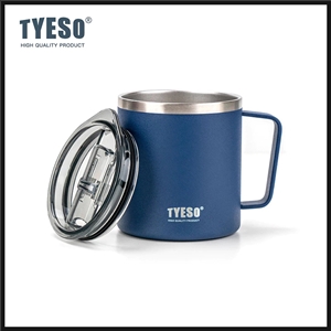 TYESO แก้วกาแฟ แก้วเก็บอุณหภูมิ รุ่น Mug พร้อมที่จับและฝาปิด ขนาด 400 ml แก้วน้ำร้อนฉนวนสุญญากาศ