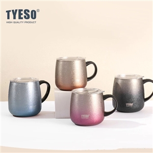 TYESO แก้วกาแฟ สแตนเลส มีฉนวนกันความร้อนและเย็น ขนาด 355473 ml แก้วน้ำเก็บความเย็น