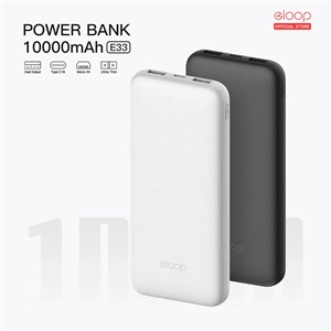 รับสกรีน powerbank  10000mAh แบตสำรอง Orsen by EloopPower Bank Eloop E33 แบตสำรอง 10000mAh (ไม่มีสายในตัว)