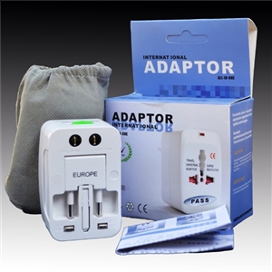 รับสกรีน ปลั๊กแปลงไฟ ต่างประเทศ หัวปลั๊ก เอนกประสงค์ All In One Universal Travel Adapter 