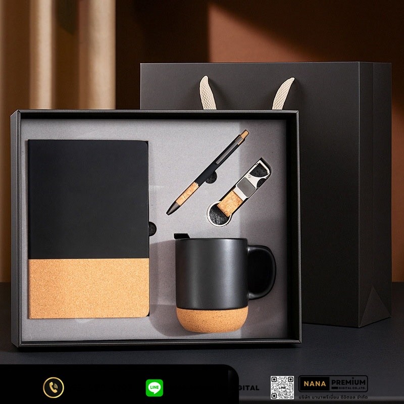 giftset ชุดกิ๊ฟเซ็ท ชุดของขวัญ แก้วน้ำ สมุด ปากกา รับสกรีนโลโก้แก้วน้ำเก็บความเย็น รับทำโลโก้ โรงงานของพรีเมี่ยม ของแจก