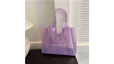 กระเป๋าพลาสติกใสสไตล์มินิมอล