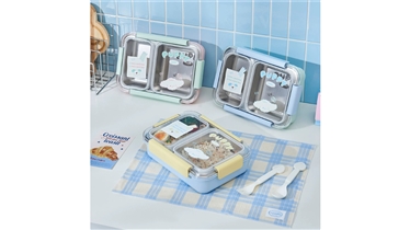 กล่องอาหารสเตนเลสพร้อมช่องแบ่ง