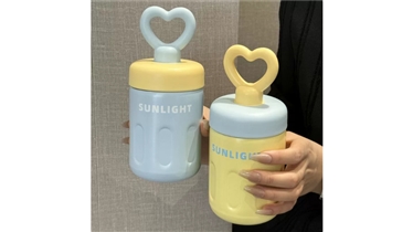 แก้วเก็บอุณหภูมิสเตนเลสหูหิ้วรูปหัวใจ