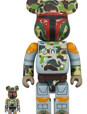 BE@RBRICK × BAPE(R) Star Wars Boba Fett 400+100%