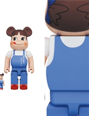 Bearbrick Peko-chan The Overalls Girl 100% & 400% 