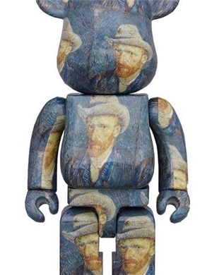 Bearbrick Van Gogh Museum Self Portrail  400%+100%