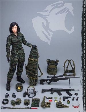 FLAGSET FS-73021 1/6 CHINESE SNOW LEOPARO COMMANDO UNIT— Female Sniper