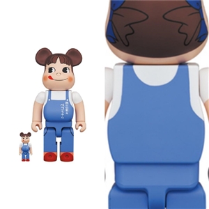 Bearbrick Peko-chan The Overalls Girl 100% & 400% 